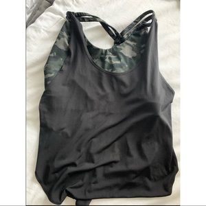 Fabletics Workout Tank - Size M Color Black/Camo